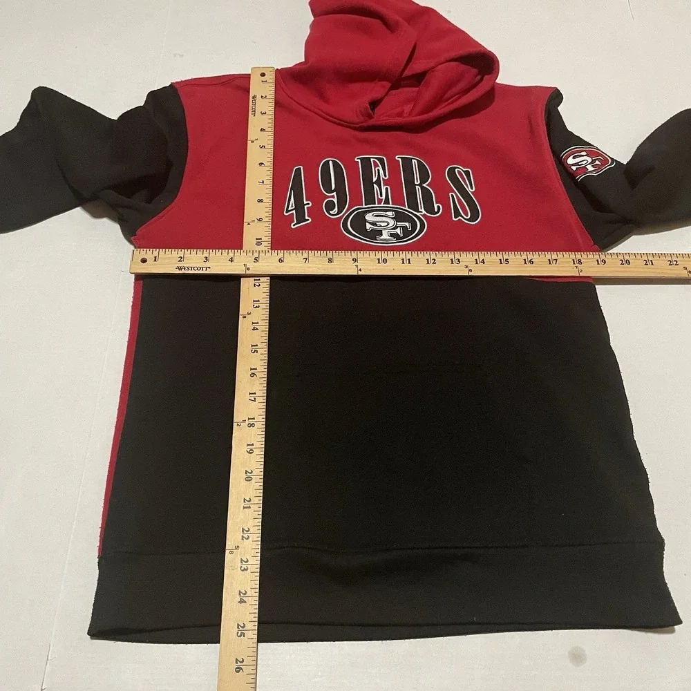 NFL Apparel Team San Francisco‎ 49ers Red Black Hoodie Pocket Youth XL 18/20